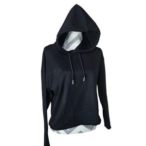 Born Primitive Crossfit "The Rest Day" Cut-Out Cropped Hoodie - Black Size large
